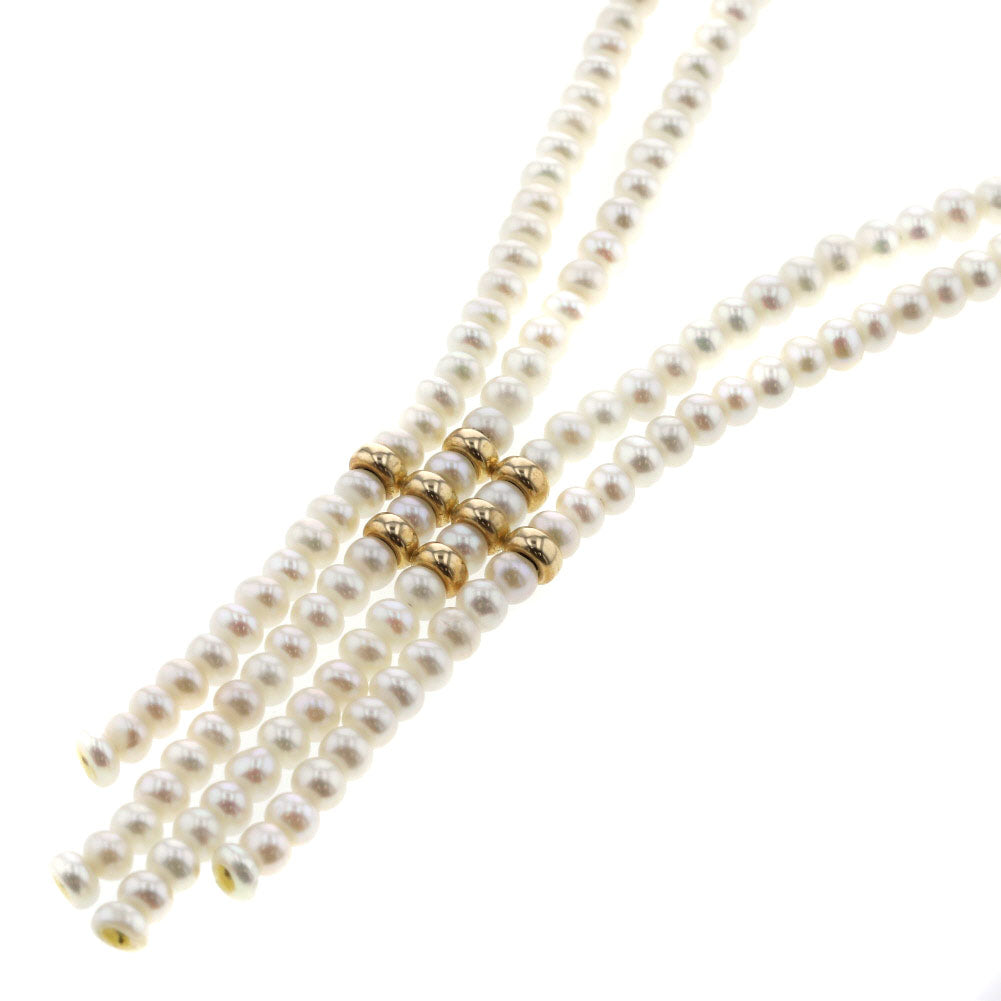 Long Double Pearls Necklace