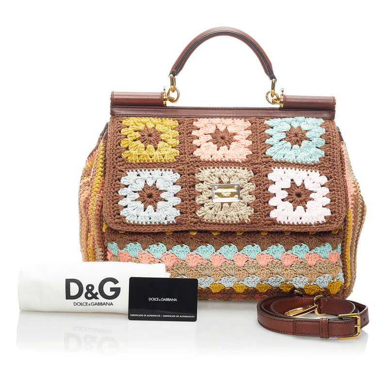 Embroidered Crochet Sicily Handbag