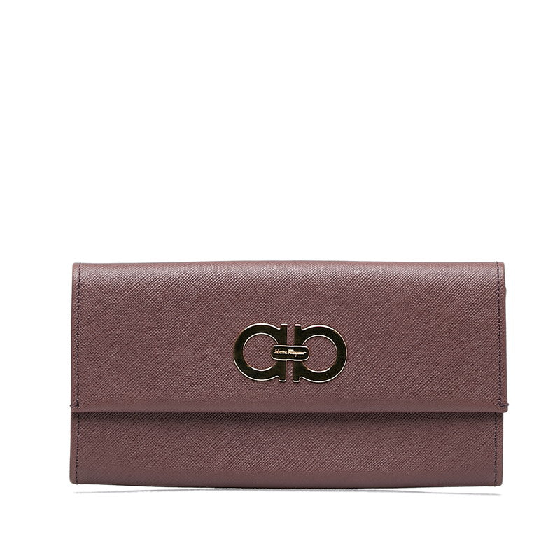 Gancini Leather Flap Wallet GJ-22 7121