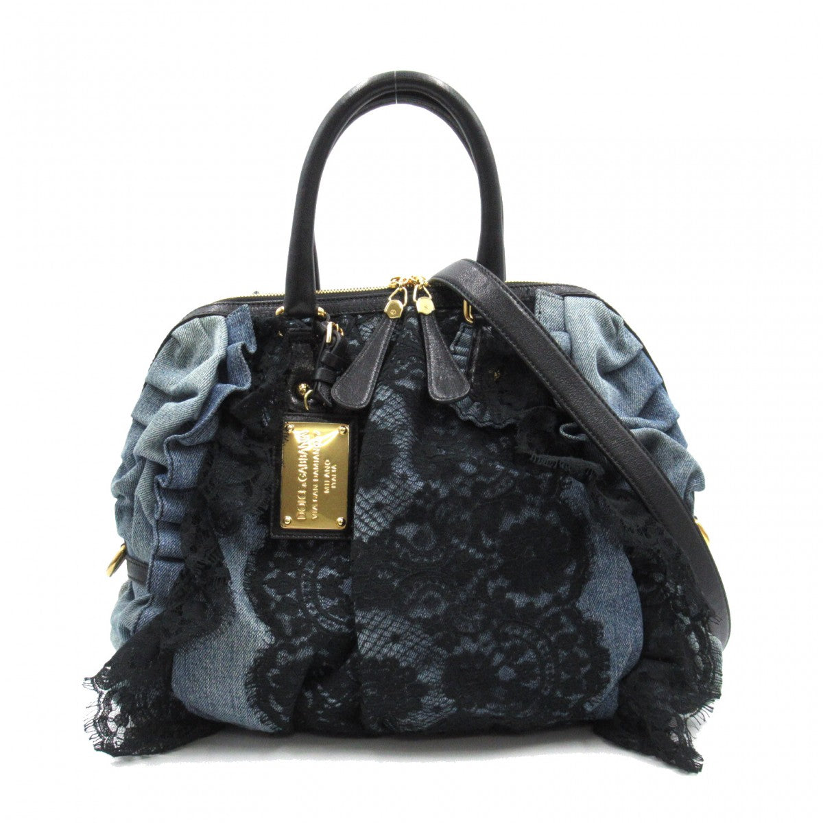 Denim & Lace Handbag BB2930