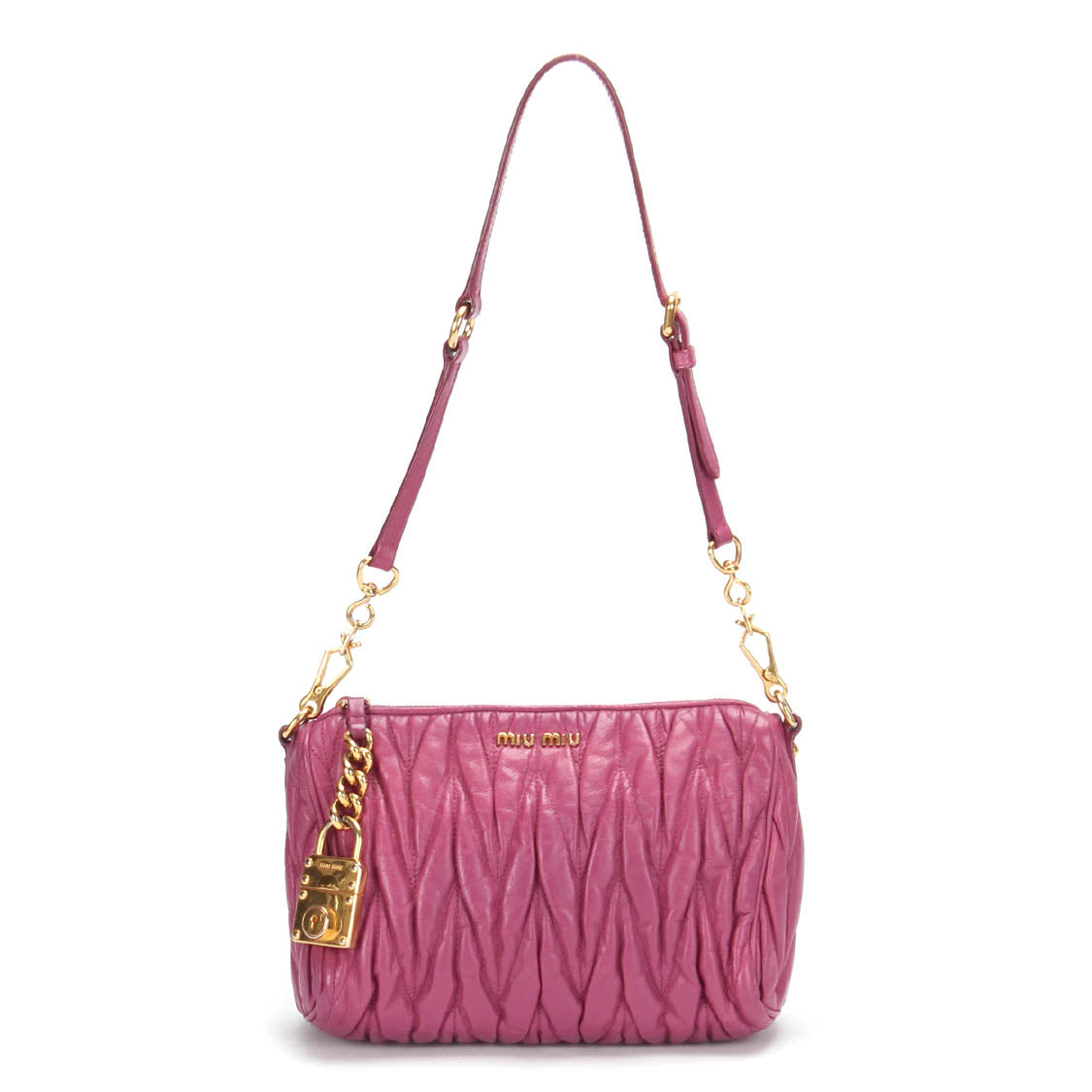 Matelasse Leather Shoulder Bag