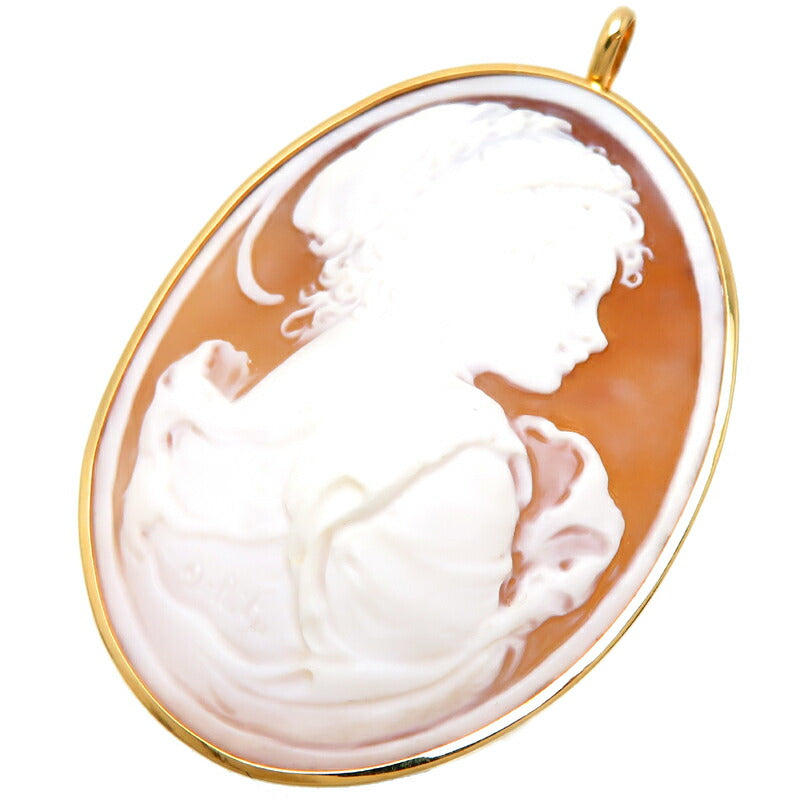 Non Brand Ladies' Cameo Brooch in K18 Gold