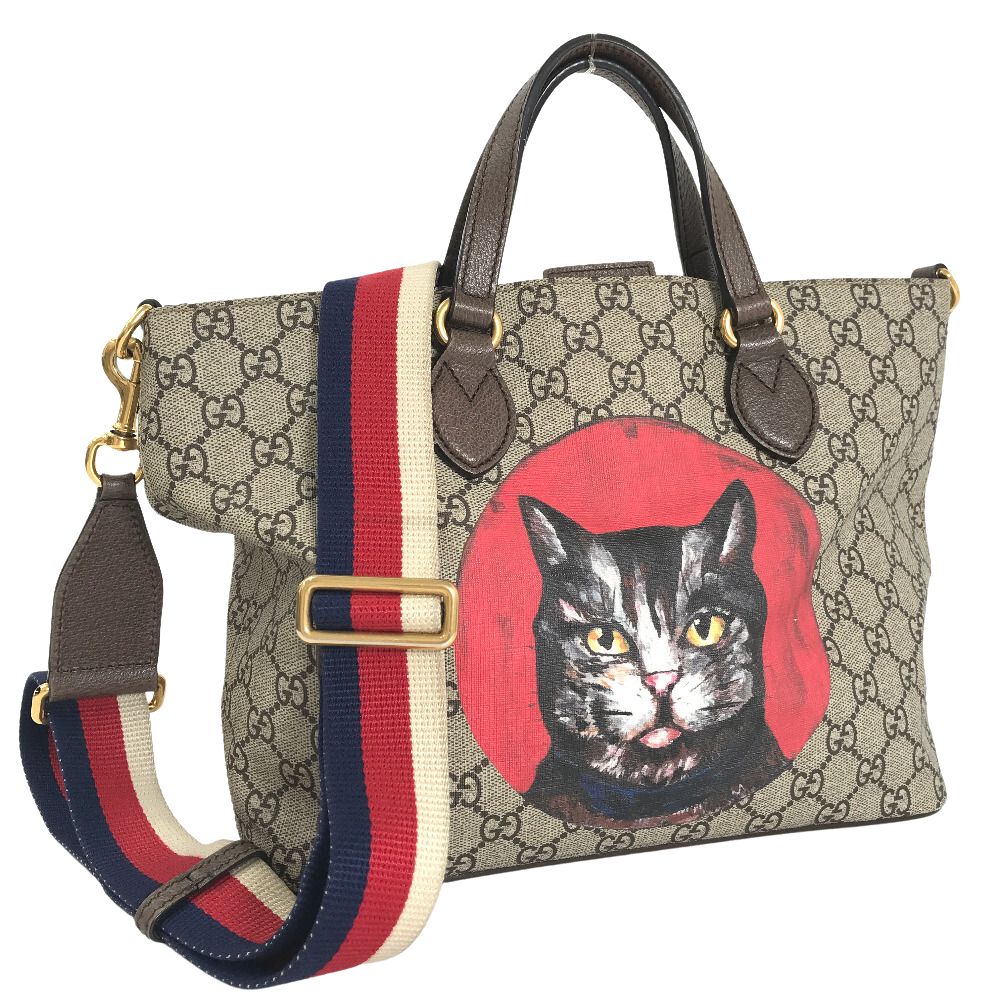 GG Supreme Mystic Cat Tote Bag 473887