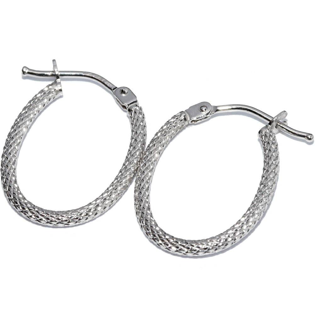 K18WG Hoop Earrings