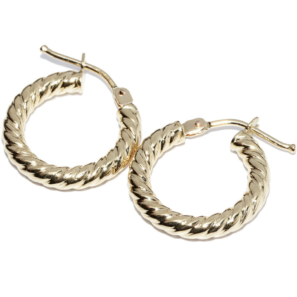 K18YG Gold Hoop Earrings