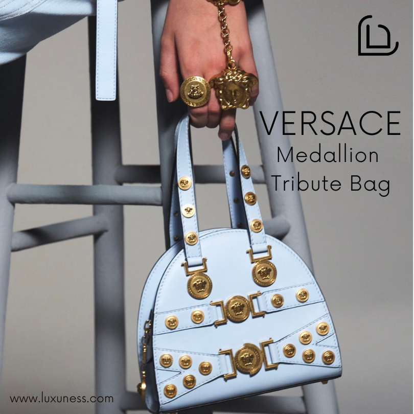 V Italia, Bags, V Italia Made In Italy Registered Trademark Of Versace  Leather Chain Tote