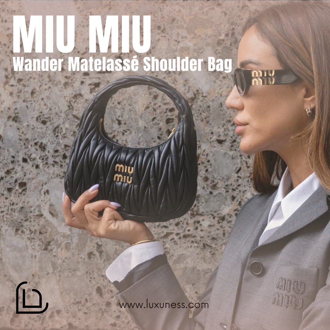 Miu Miu Wander Matelassé Shoulder Bag: Quilted Luxury w/ Playful