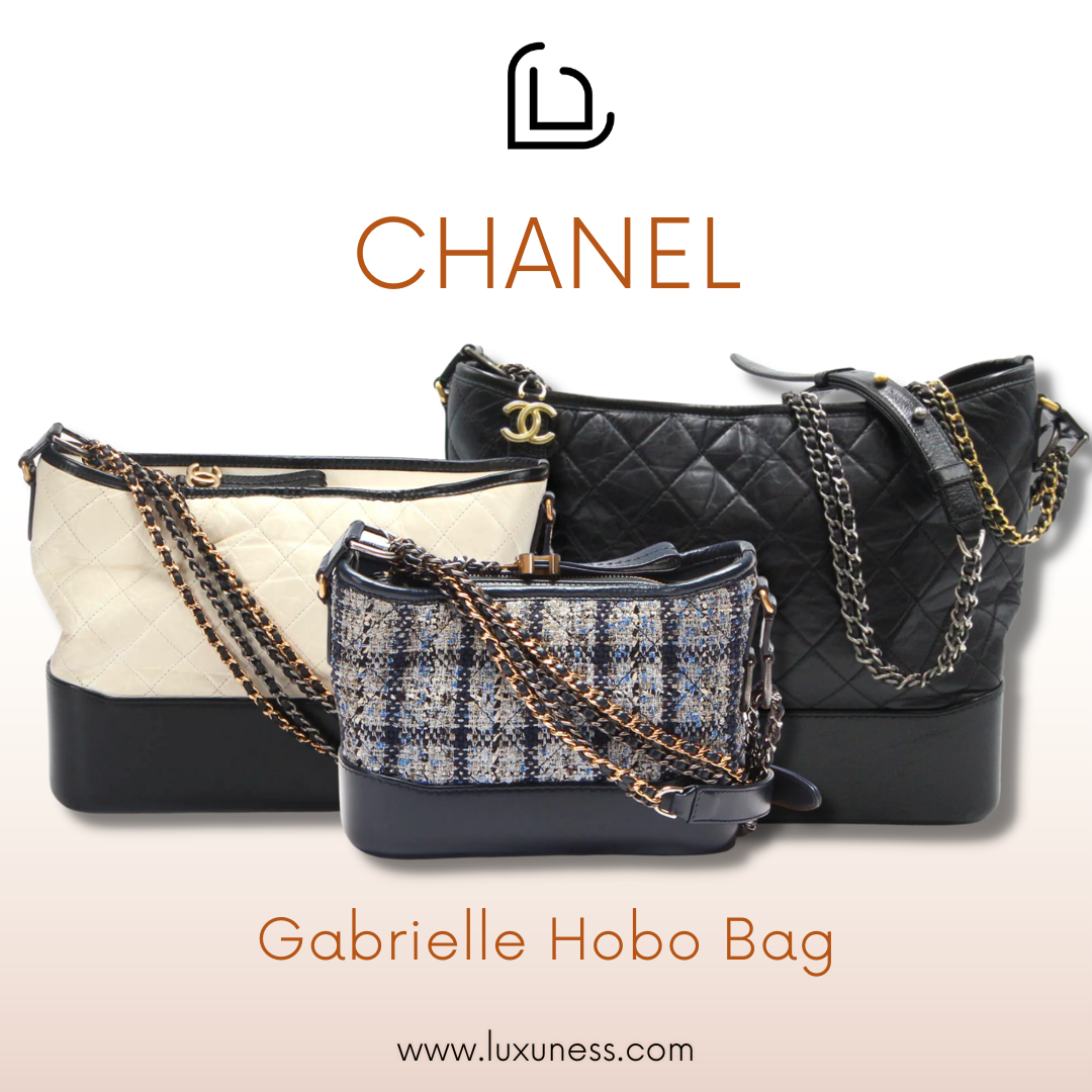 Gabrielle Metallic Mini Hobo Bag, Authentic & Vintage
