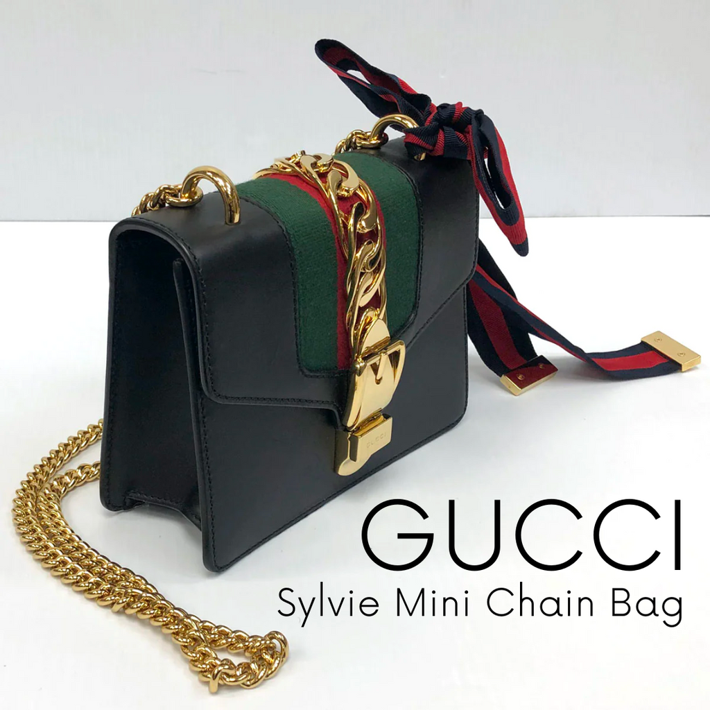 Sylvie leather mini chain 2025 bag price