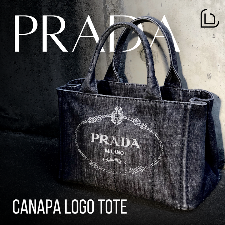 Prada Canapa Logo Tote