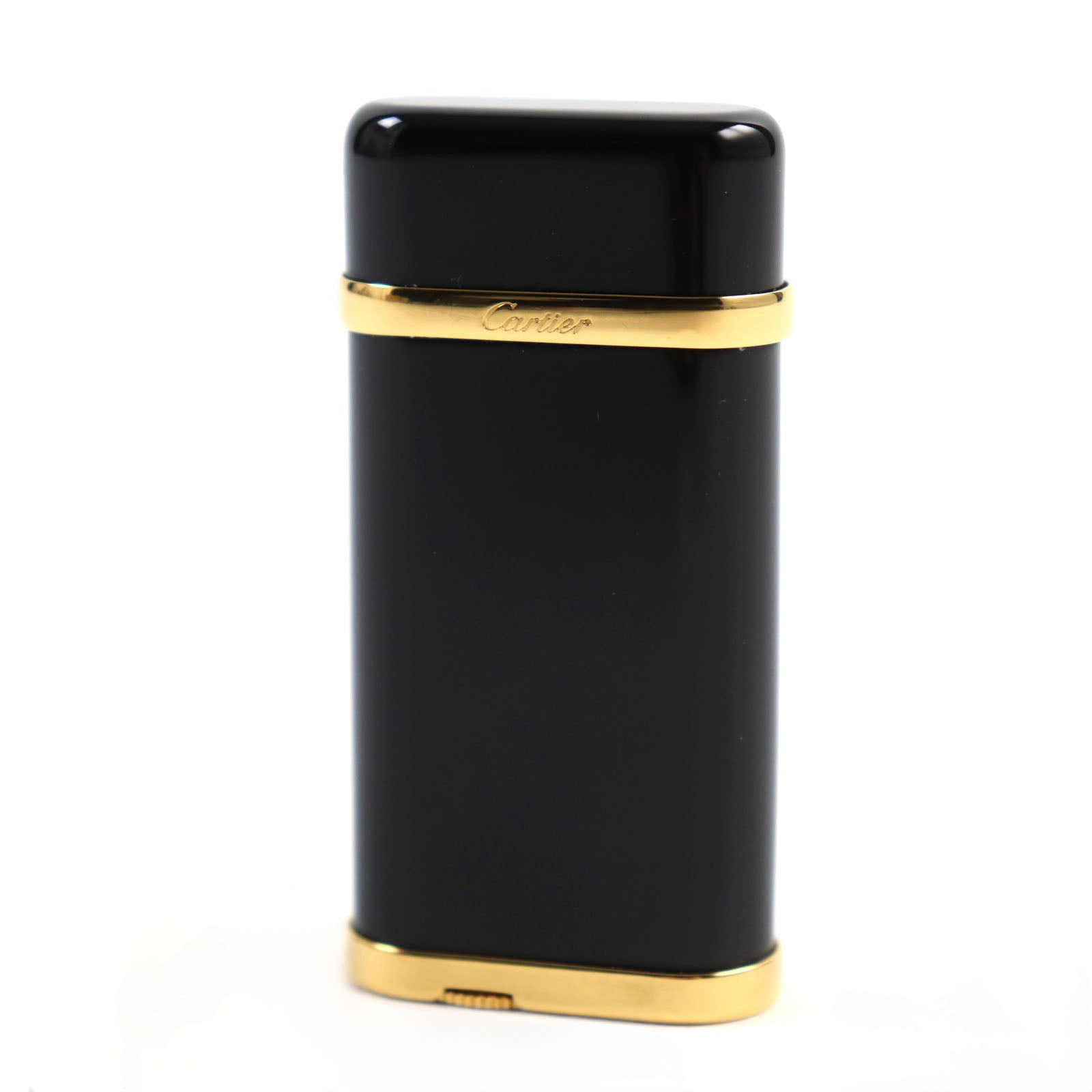 Cartier Godron Lacquer Logo Gas Lighter