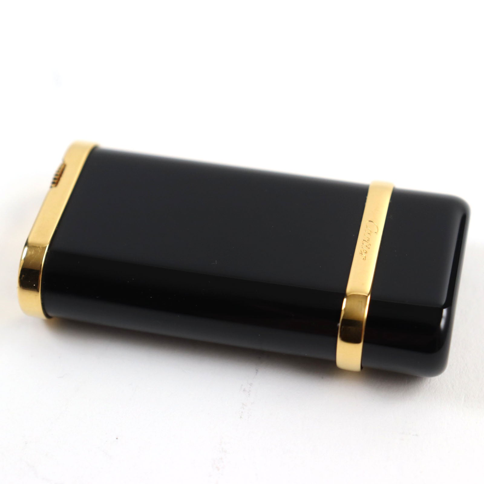 Cartier Godron Lacquer Logo Gas Lighter