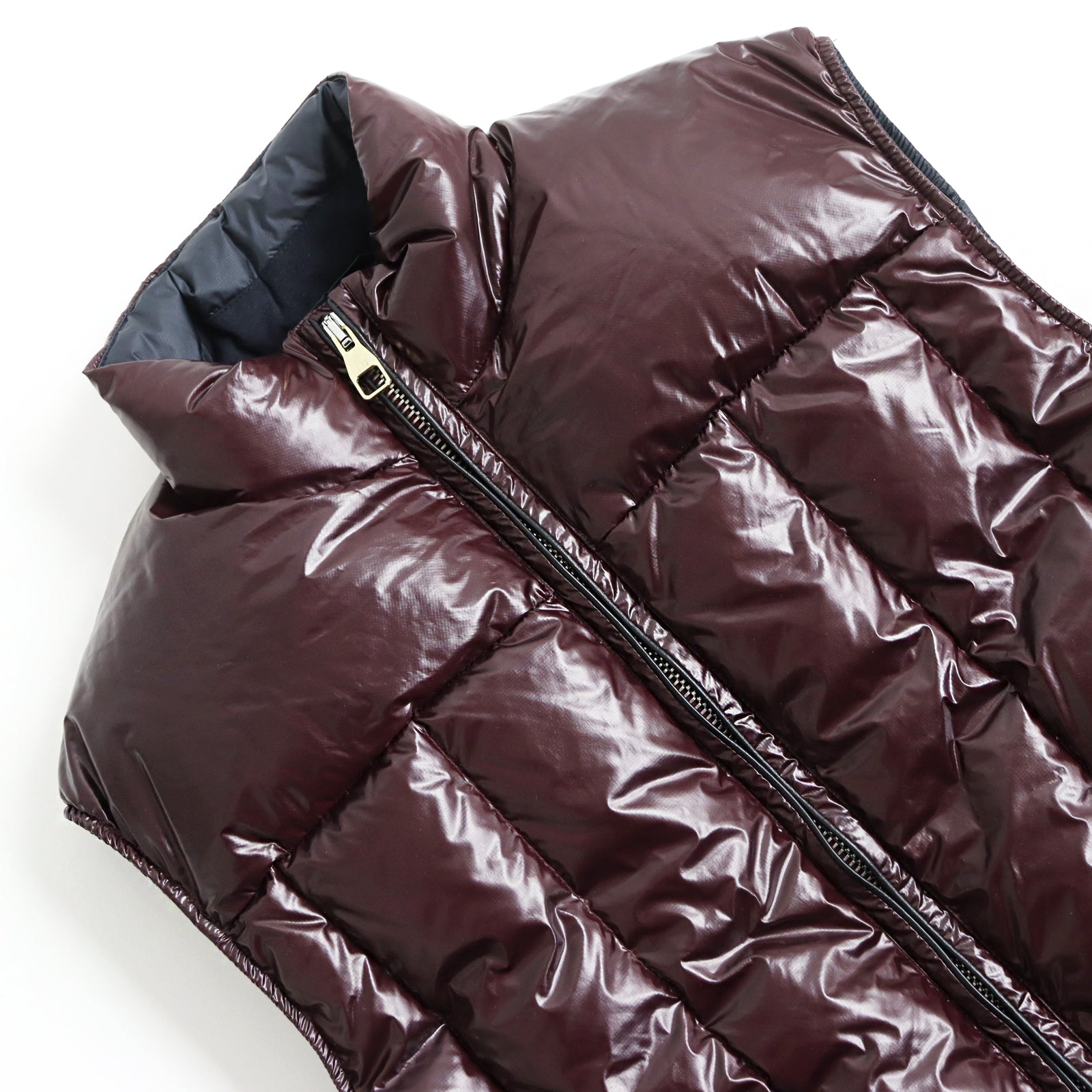 Dunhill Nylon Polyurethane Down Vest M Bordeaux