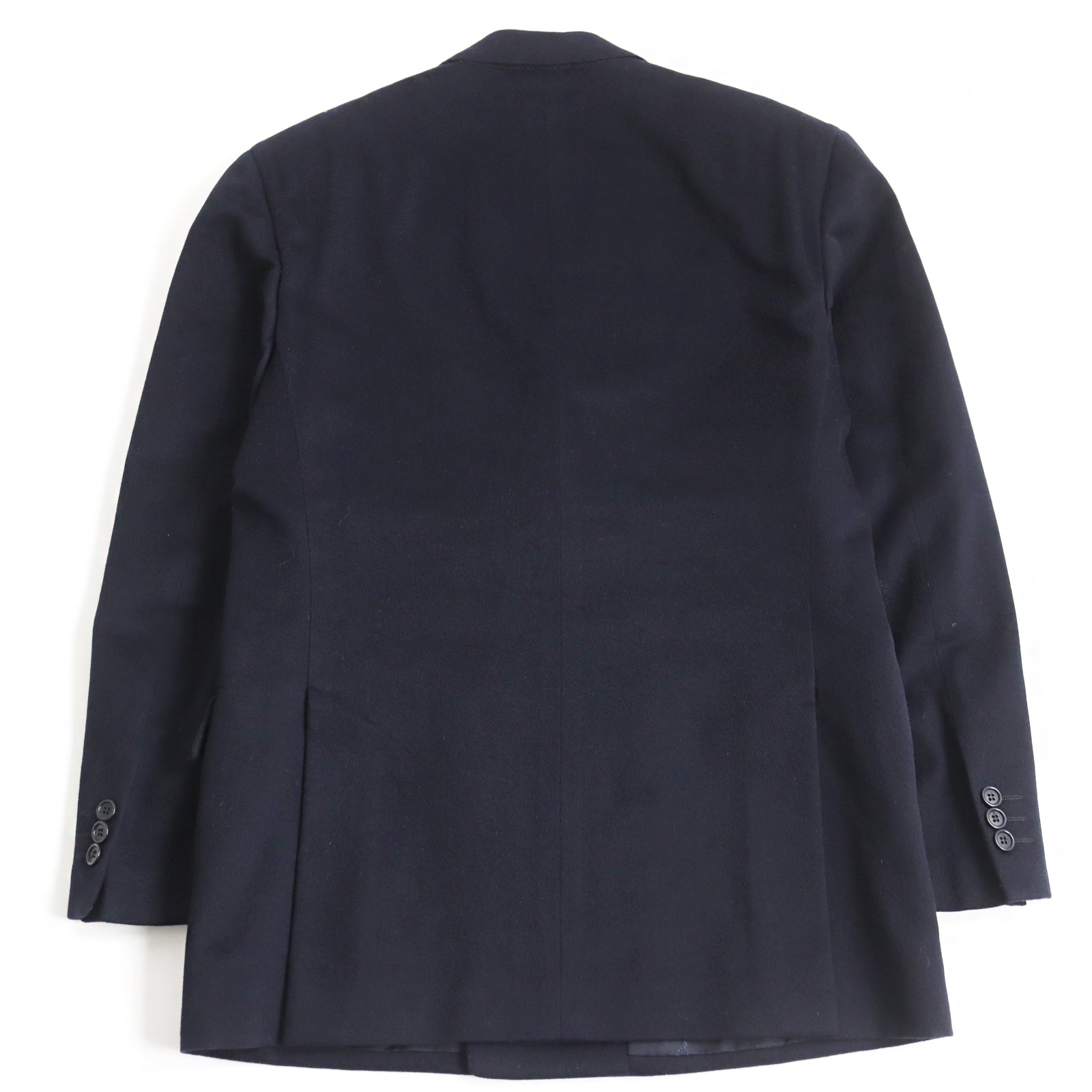 Salvatore Ferragamo Wool Cashmere Double Jacket Navy