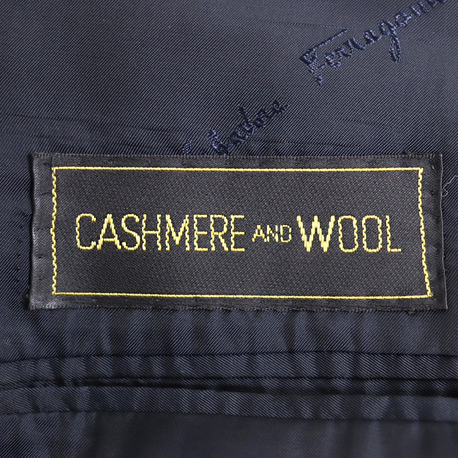 Salvatore Ferragamo Wool Cashmere Double Jacket Navy