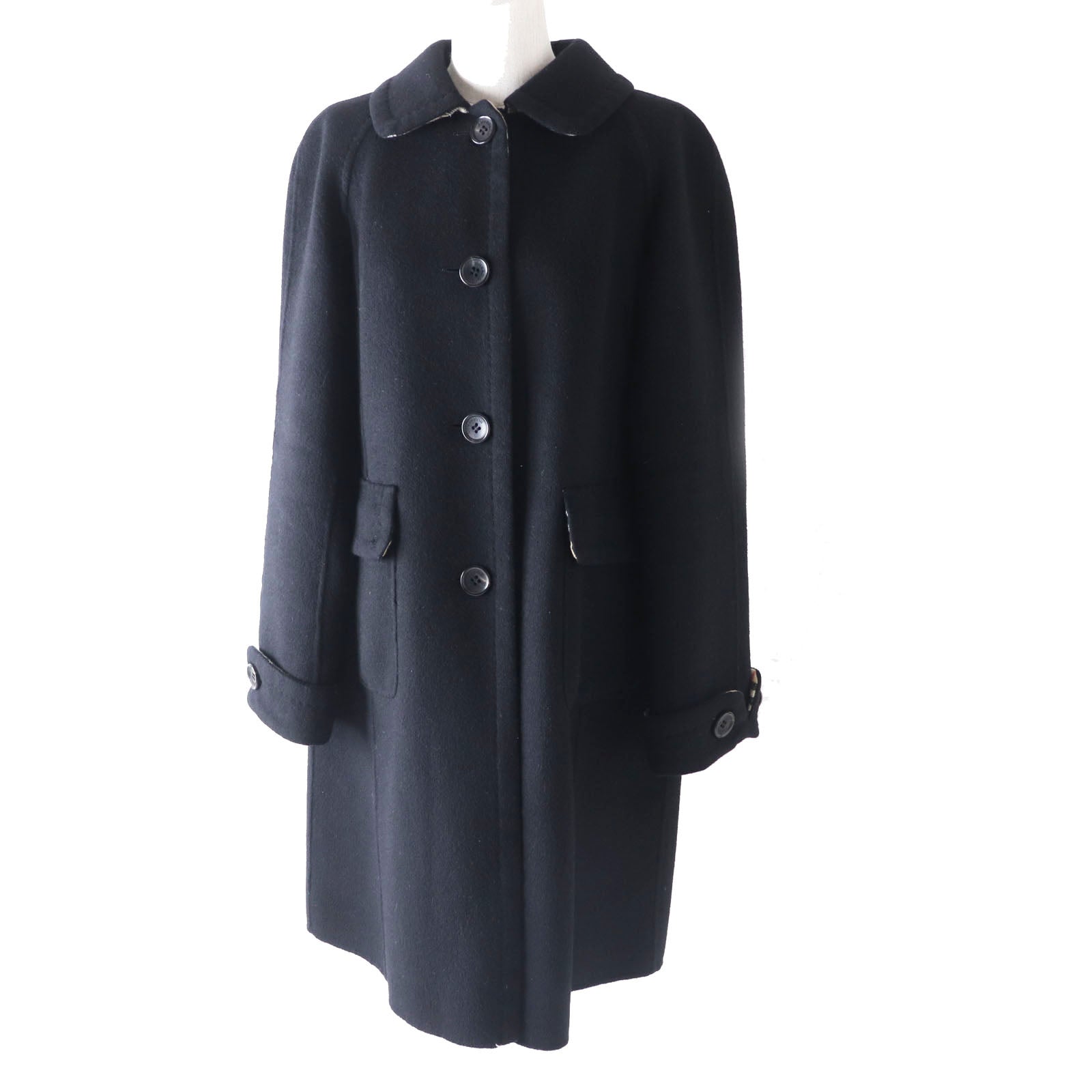 Burberry Wool Cashmere Coat Black 38 Women