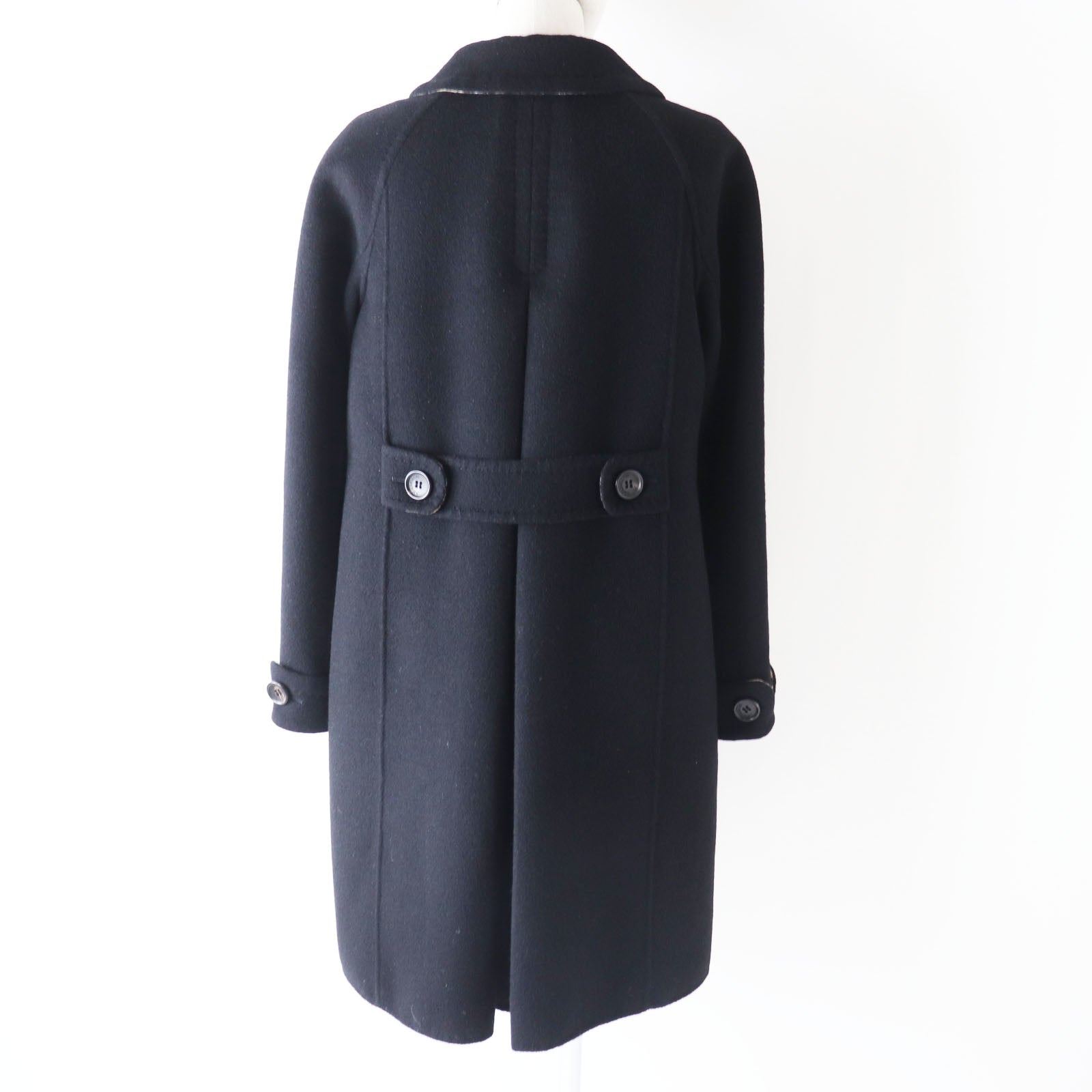 Burberry Wool Cashmere Coat Black 38 Women