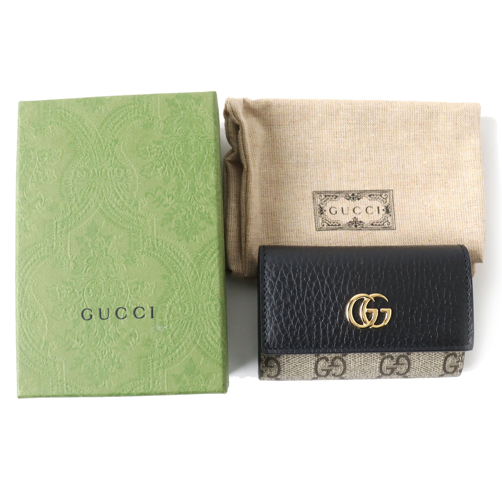 GUCCI GG Marmont Leather Key Holder