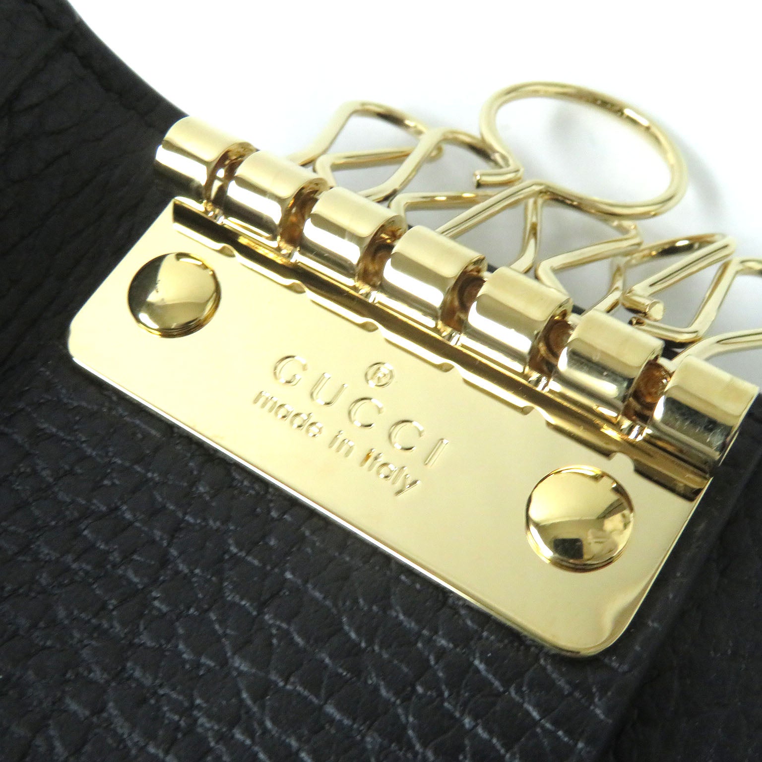 GUCCI GG Marmont Leather Key Holder