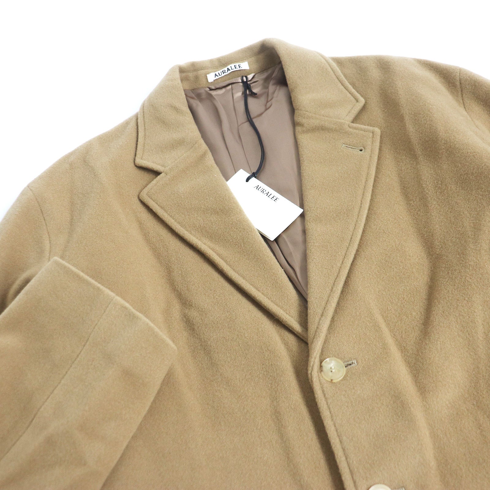 AURALEE Cashmere Wool Over Jacket Camel