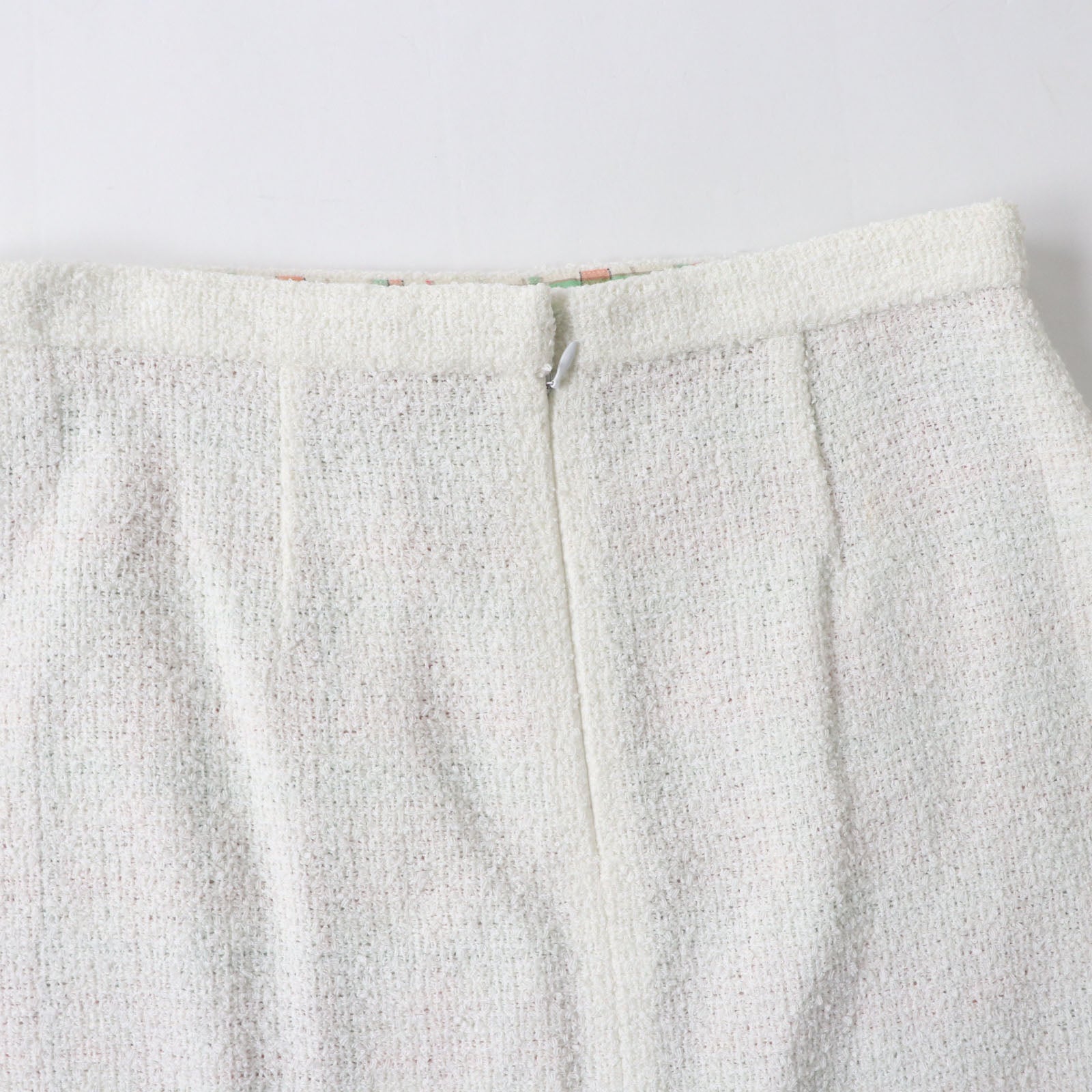 Chanel Tweed Skirt P62765 Ecru 42