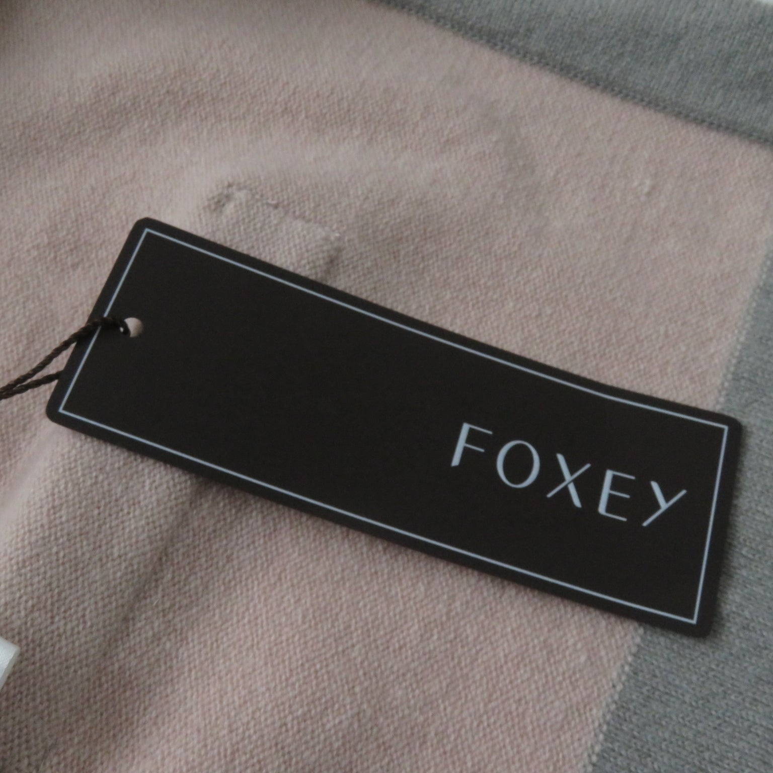 FOXEY Cashmere Twin Set Cami Cardigan Pink