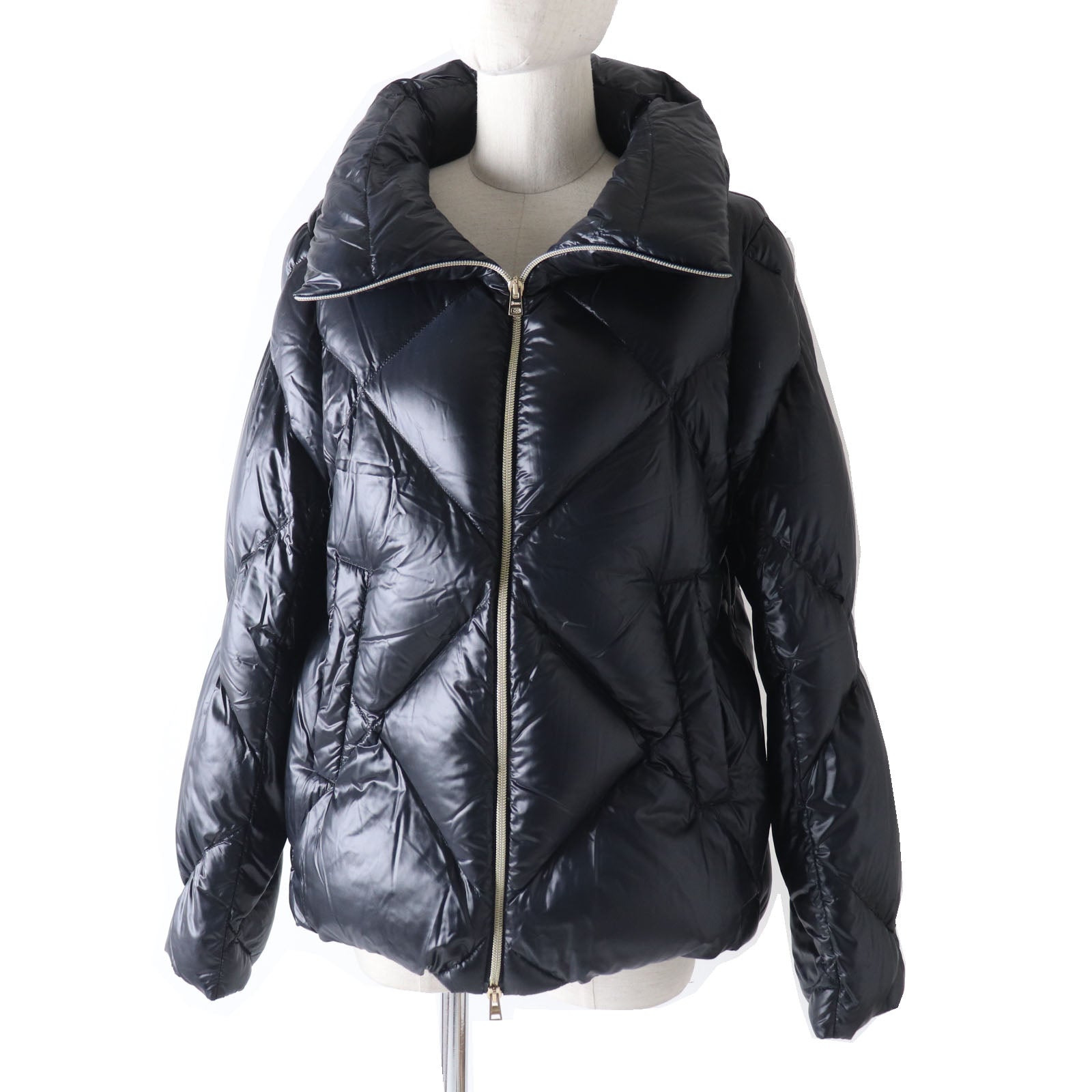 Herno Nylon Quilted Down Jacket Black Women