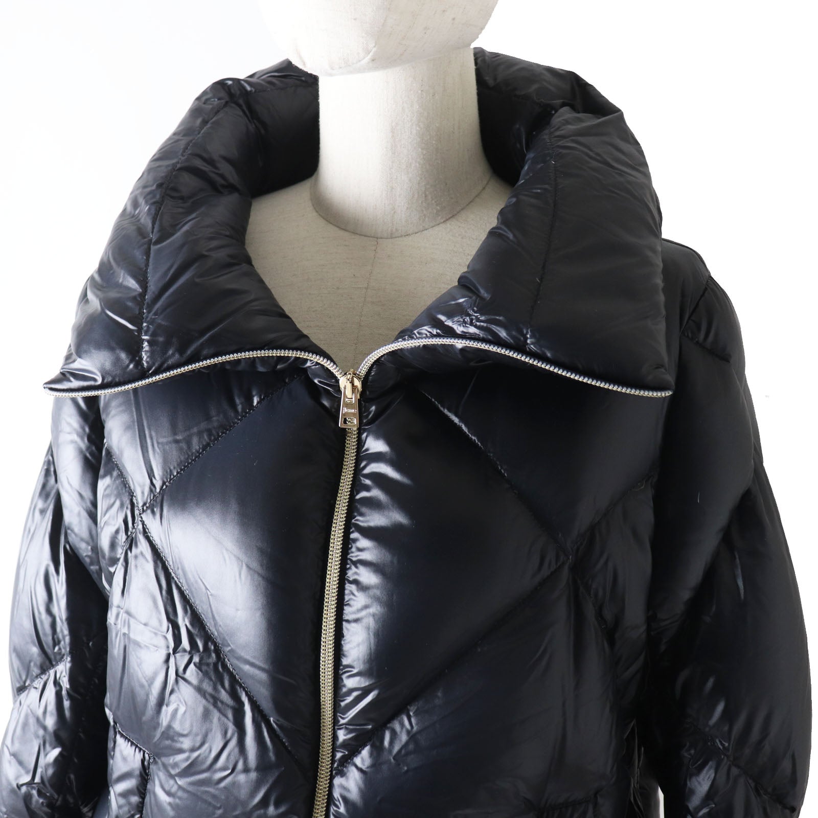 Herno Nylon Quilted Down Jacket Black Women