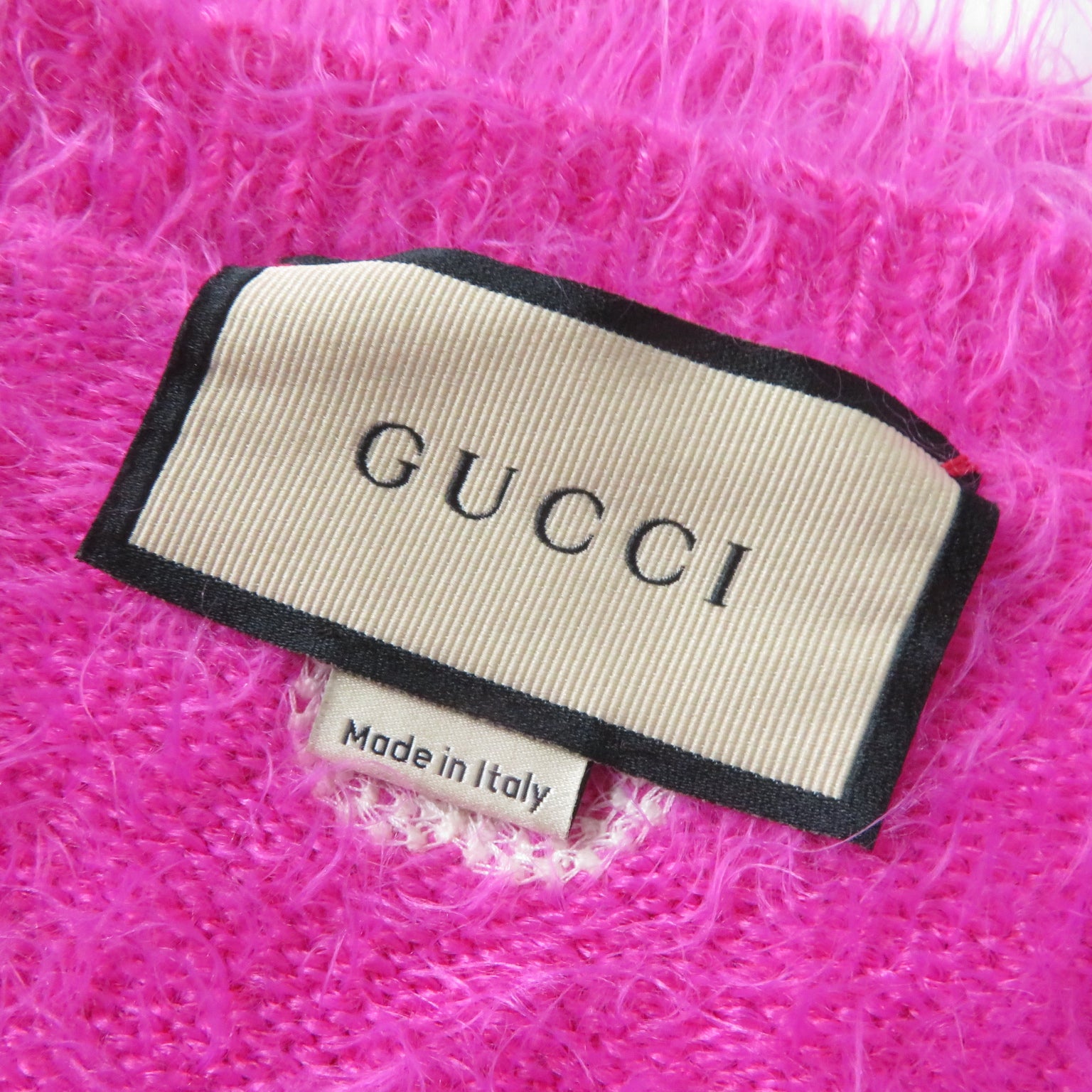 Gucci GG Embroidery Logo Button Cardigan Pink S