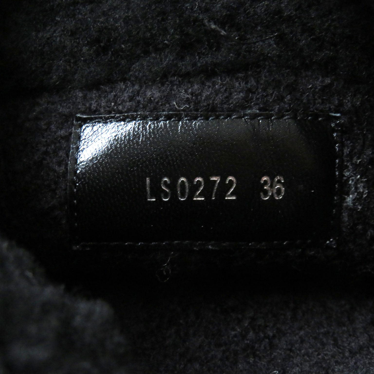 Louis Vuitton Shearling Knee-high Boots Black 36