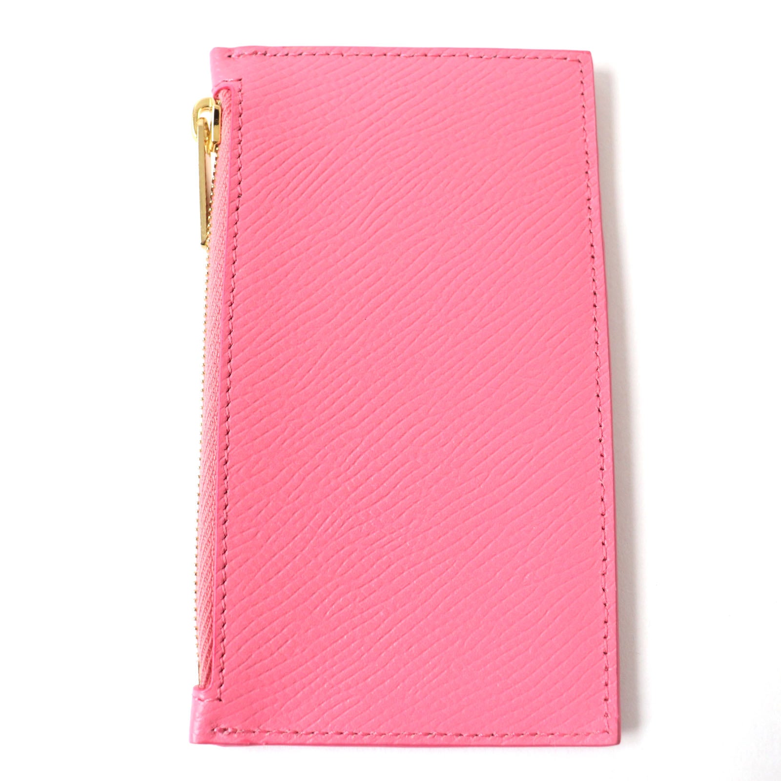 Celine Compact Zip Card Holder Leather Pink