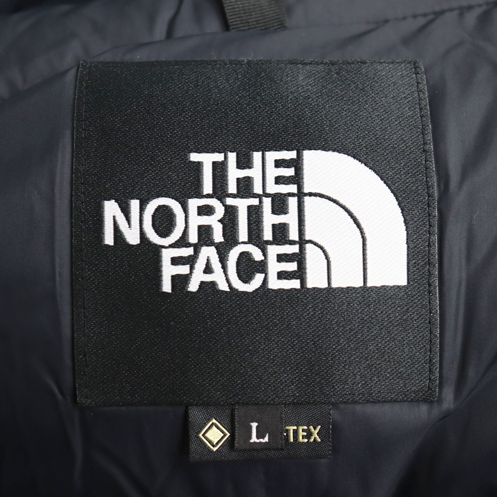 THE NORTH FACE GORE-TEX Down Jacket Khaki Black L