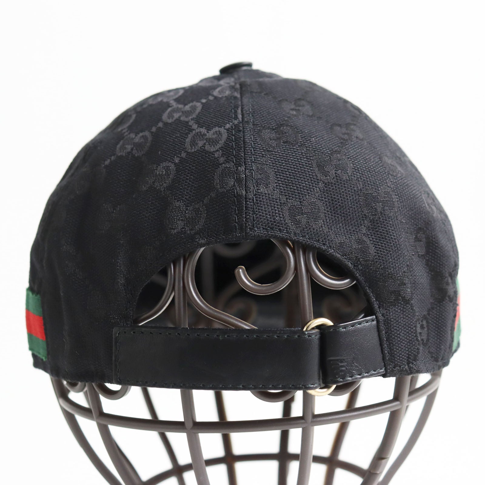 Gucci Original GG Web Line Cap Black L