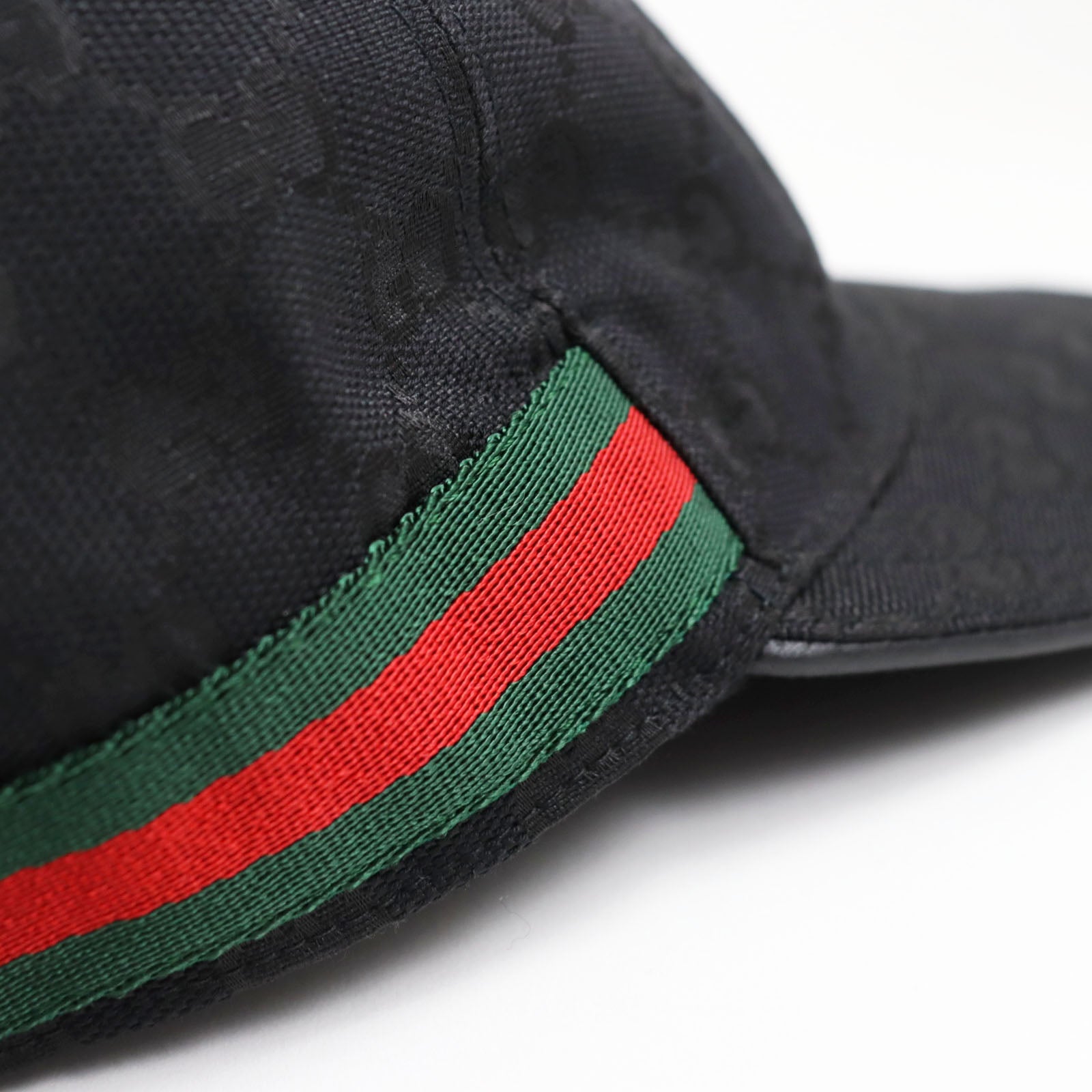 Gucci Original GG Web Line Cap Black L