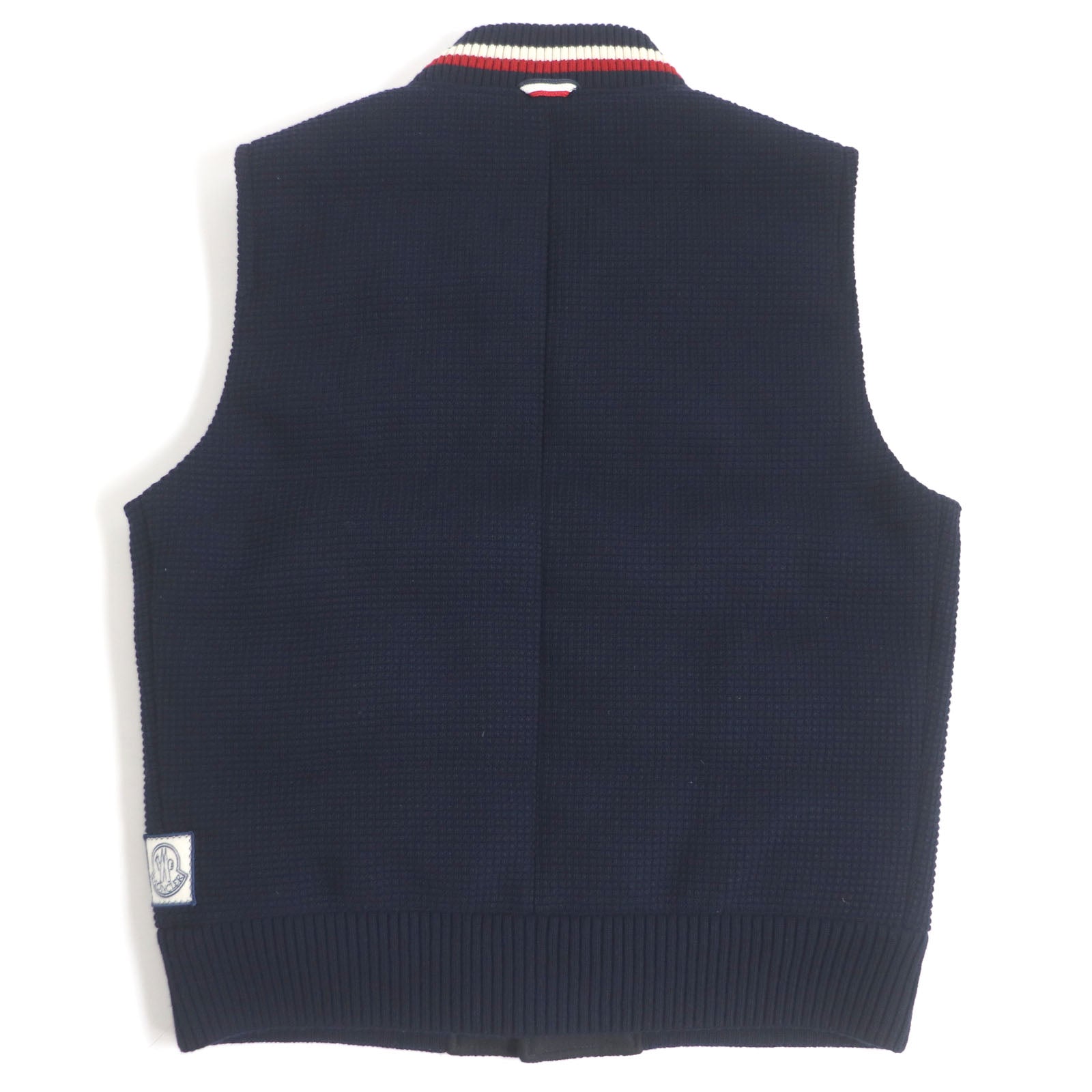 Moncler Wool Down Vest Navy 3 Italy