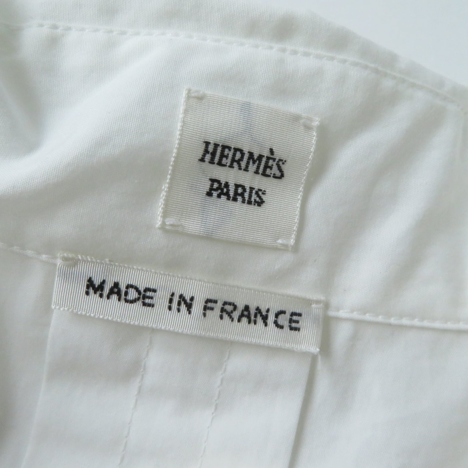 Hermes Cotton Poplin Short Sleeve Shirt 36