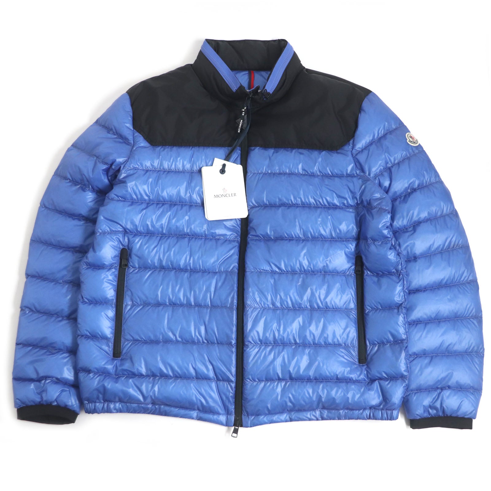 Moncler Nylon Down Jacket Blue