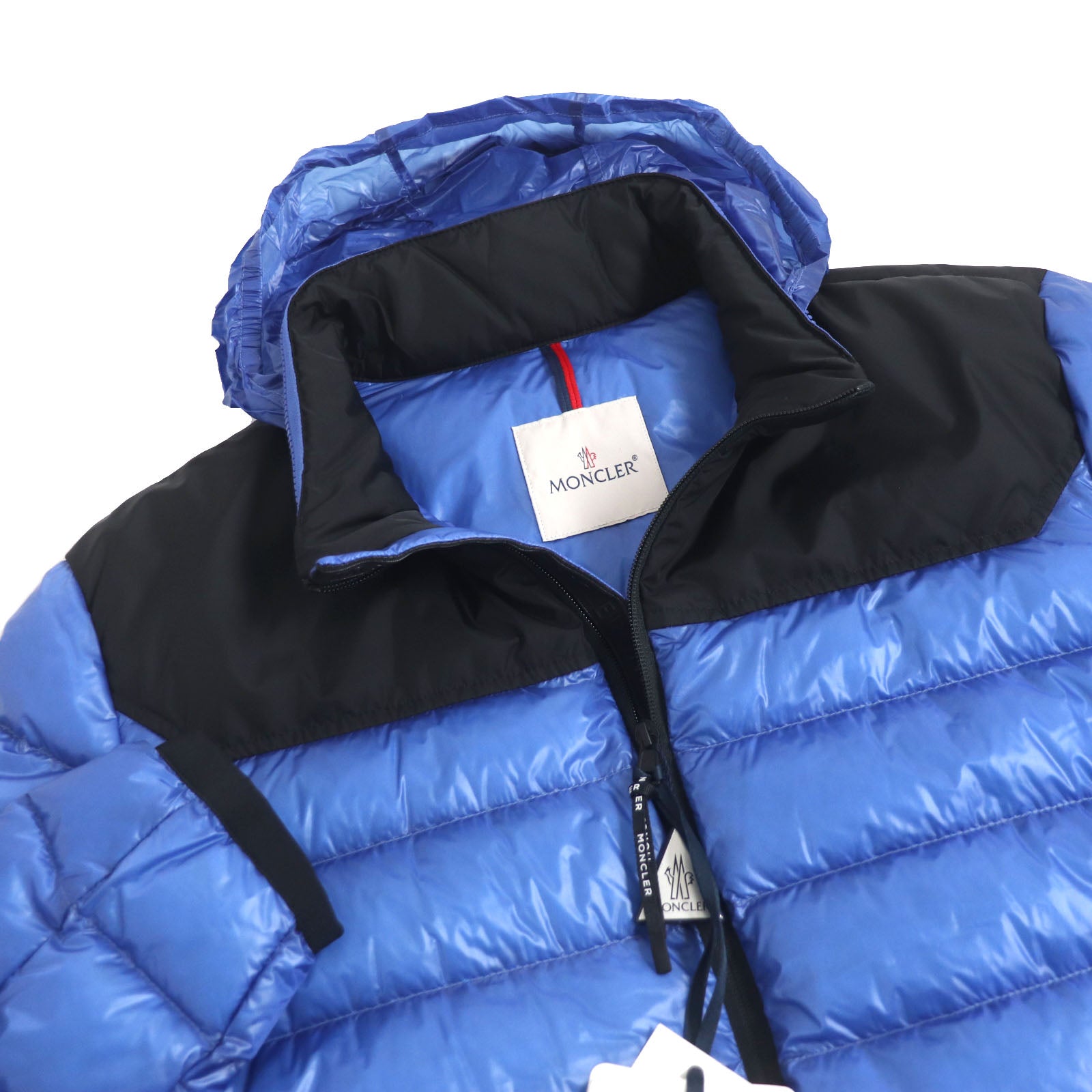 Moncler Nylon Down Jacket Blue