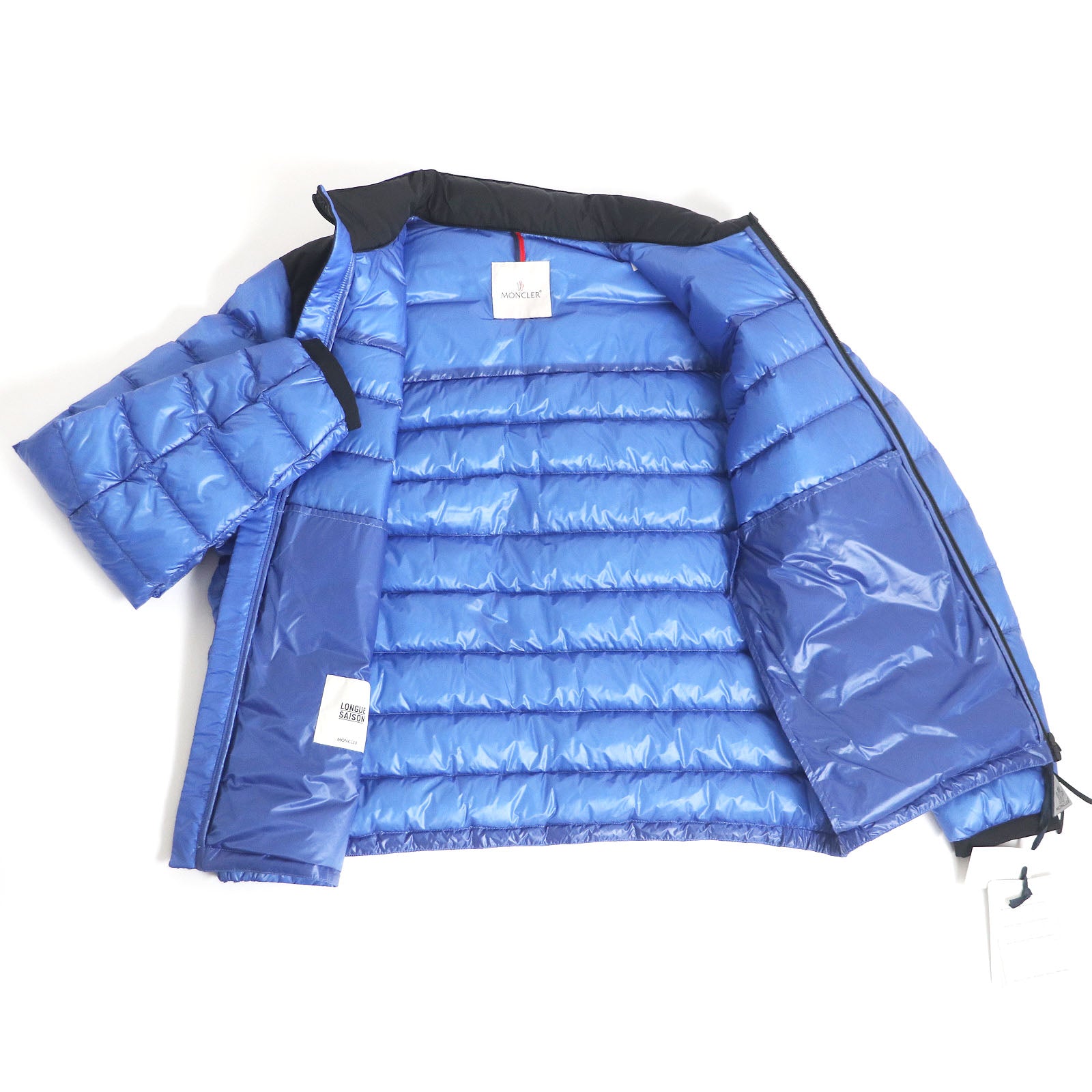 Moncler Nylon Down Jacket Blue