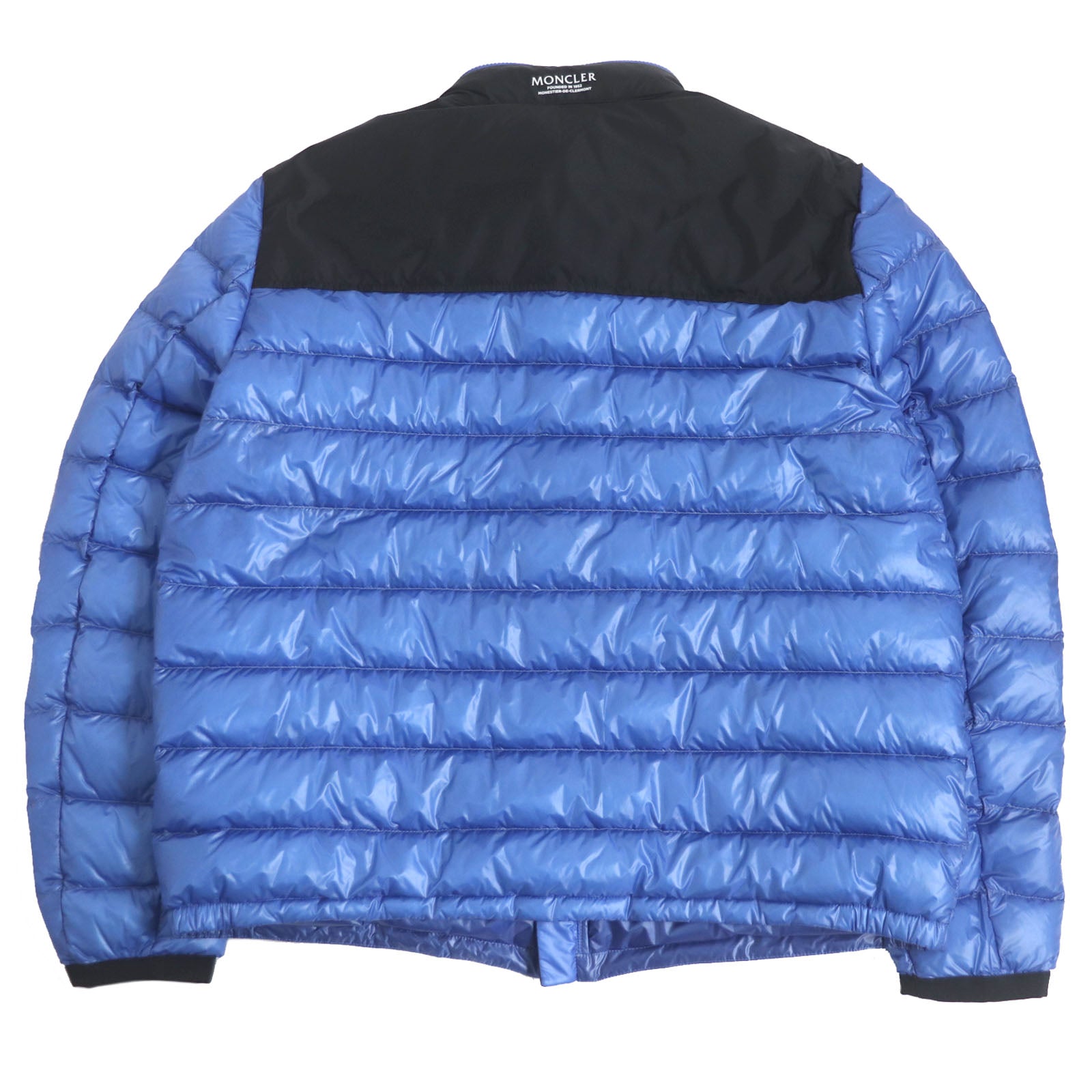 Moncler Nylon Down Jacket Blue