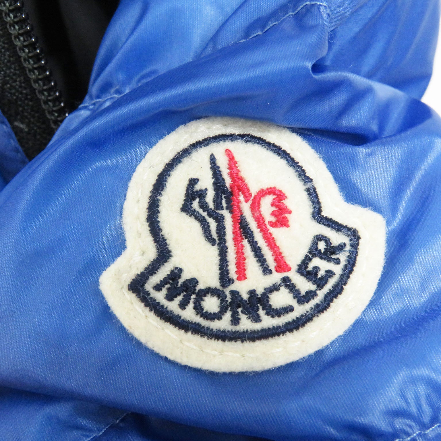 Moncler Nylon Down Jacket Blue