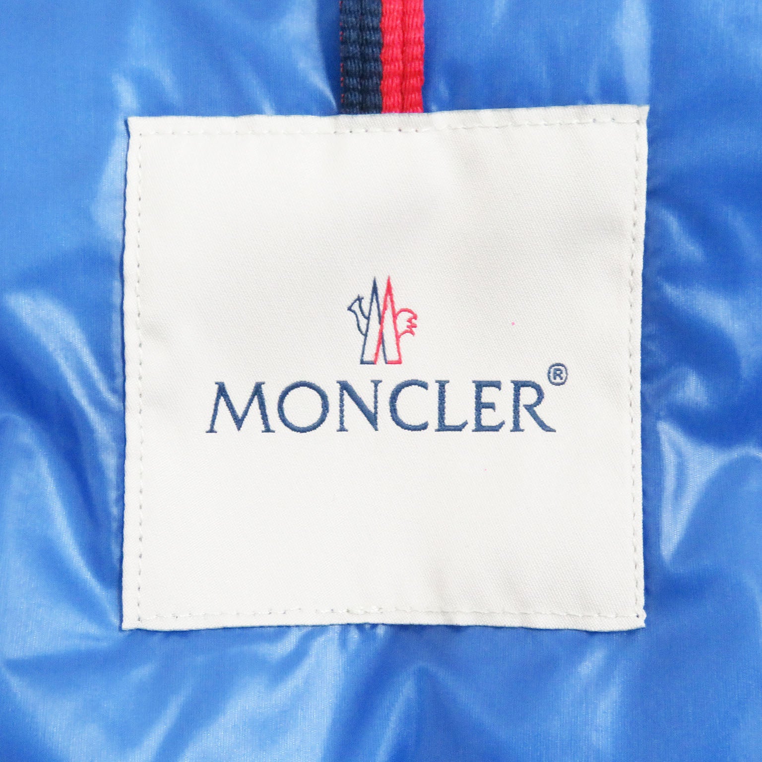 Moncler Nylon Down Jacket Blue