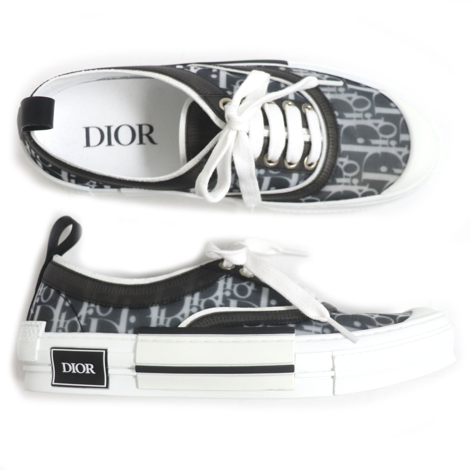 Dior Oblique B23 Low Sneakers White/Black 40