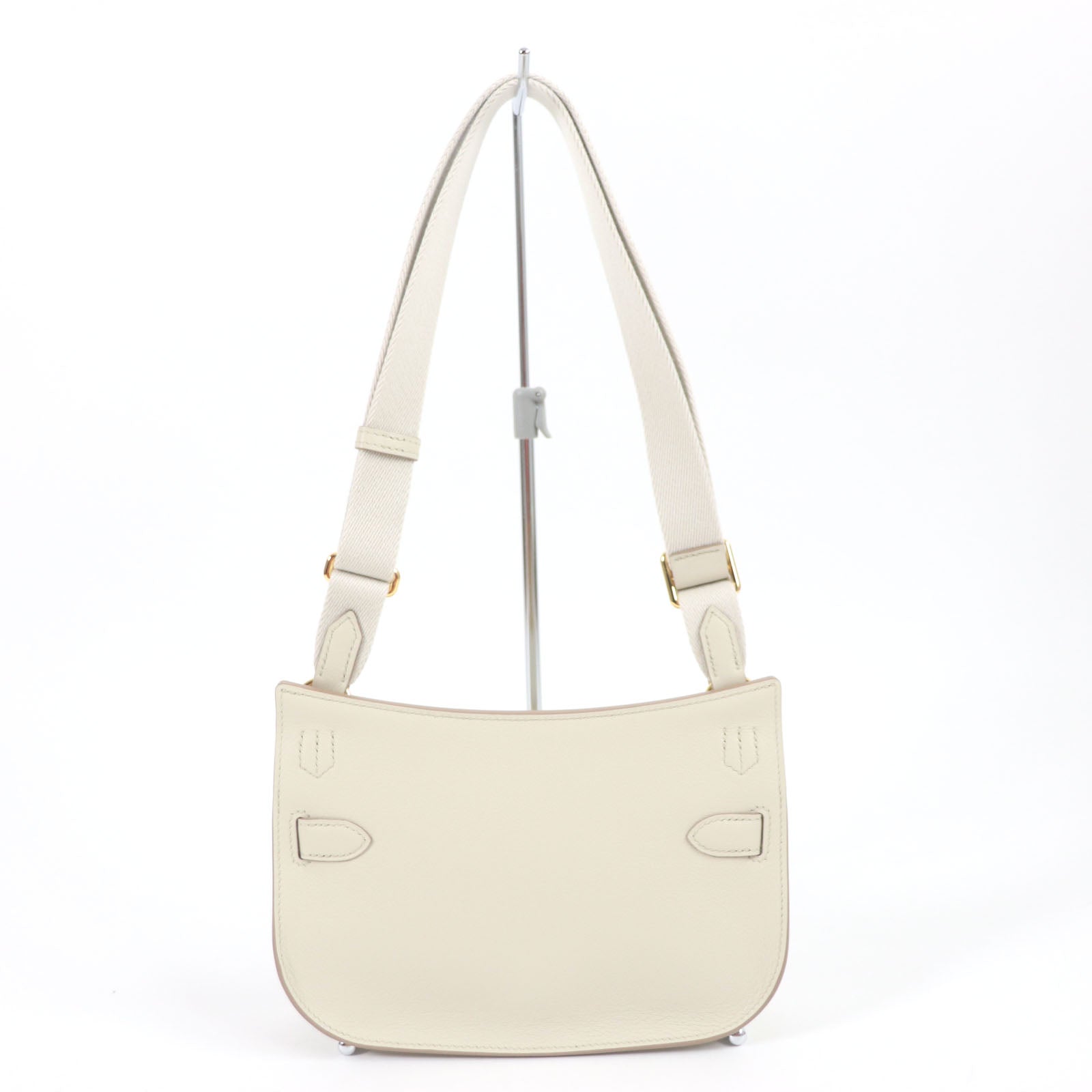 HERMES Gypsiere Mini Handbag Beton Gold