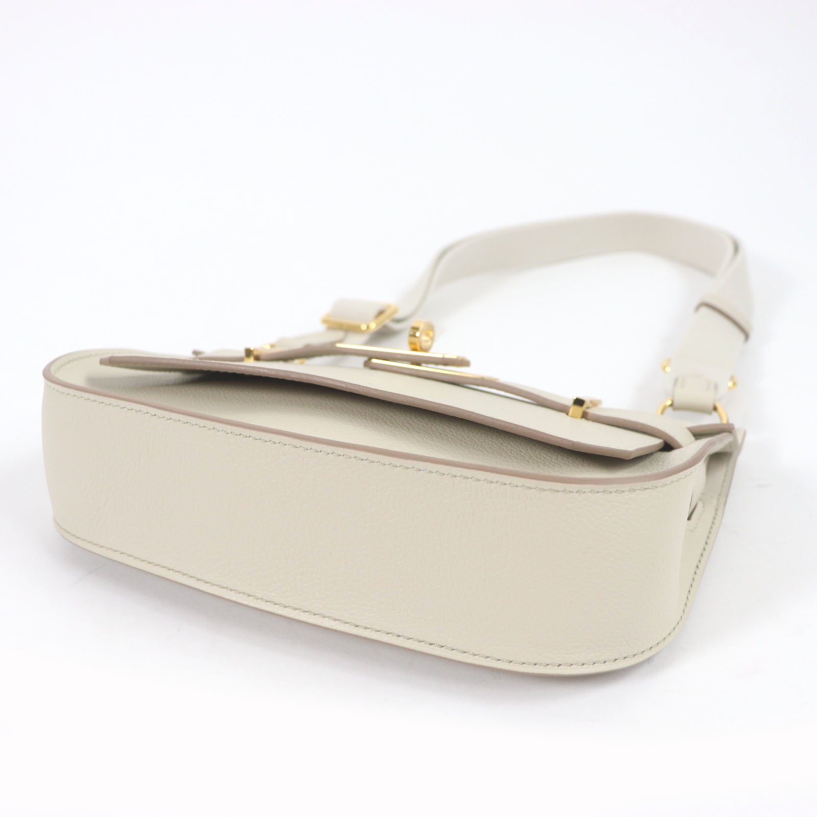 HERMES Gypsiere Mini Handbag Beton Gold