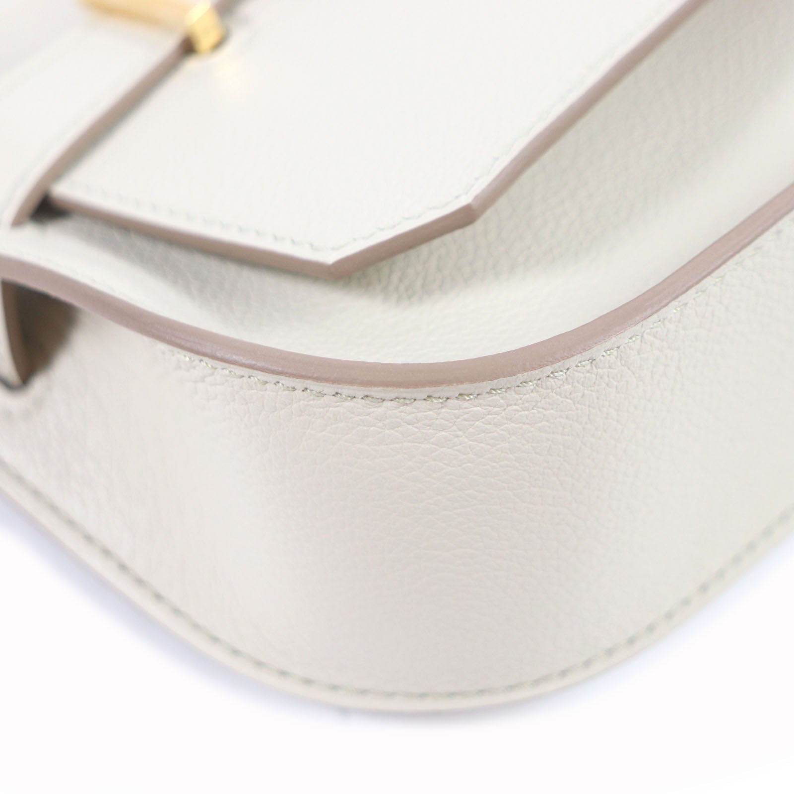 HERMES Gypsiere Mini Handbag Beton Gold