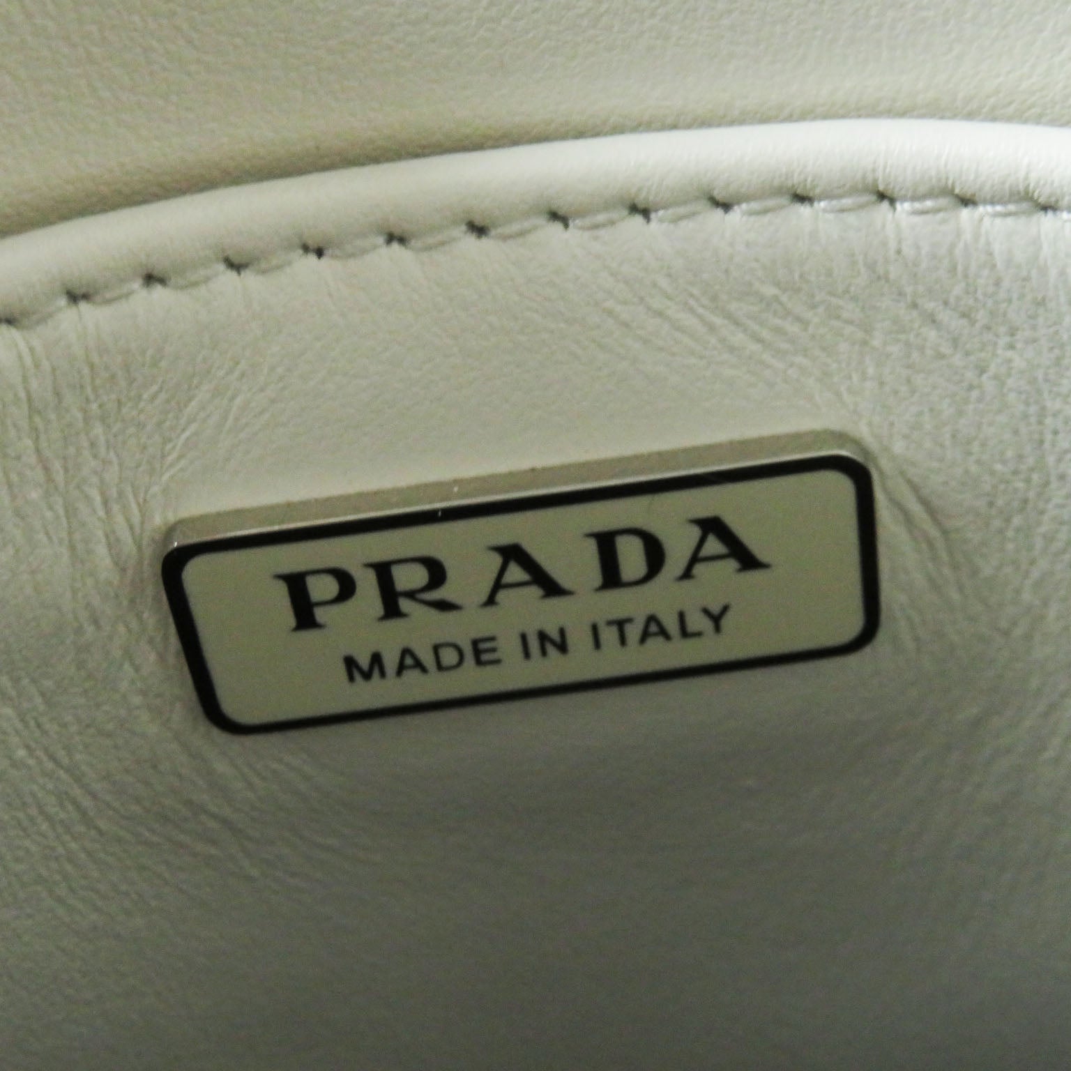 PRADA Small Brushed Leather Shoulder Bag