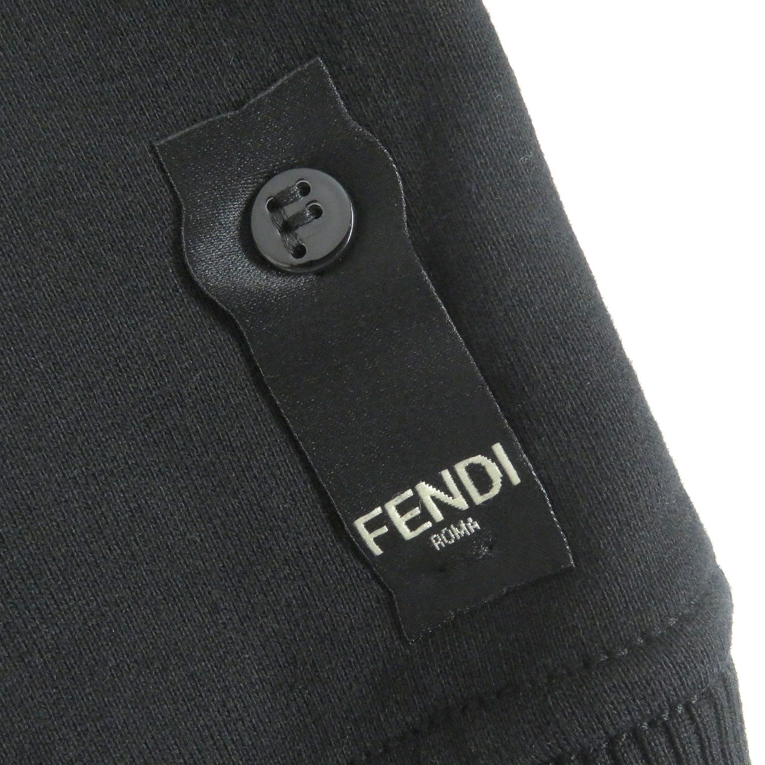 Fendi F Logo Crew Neck Sweatshirt Black S