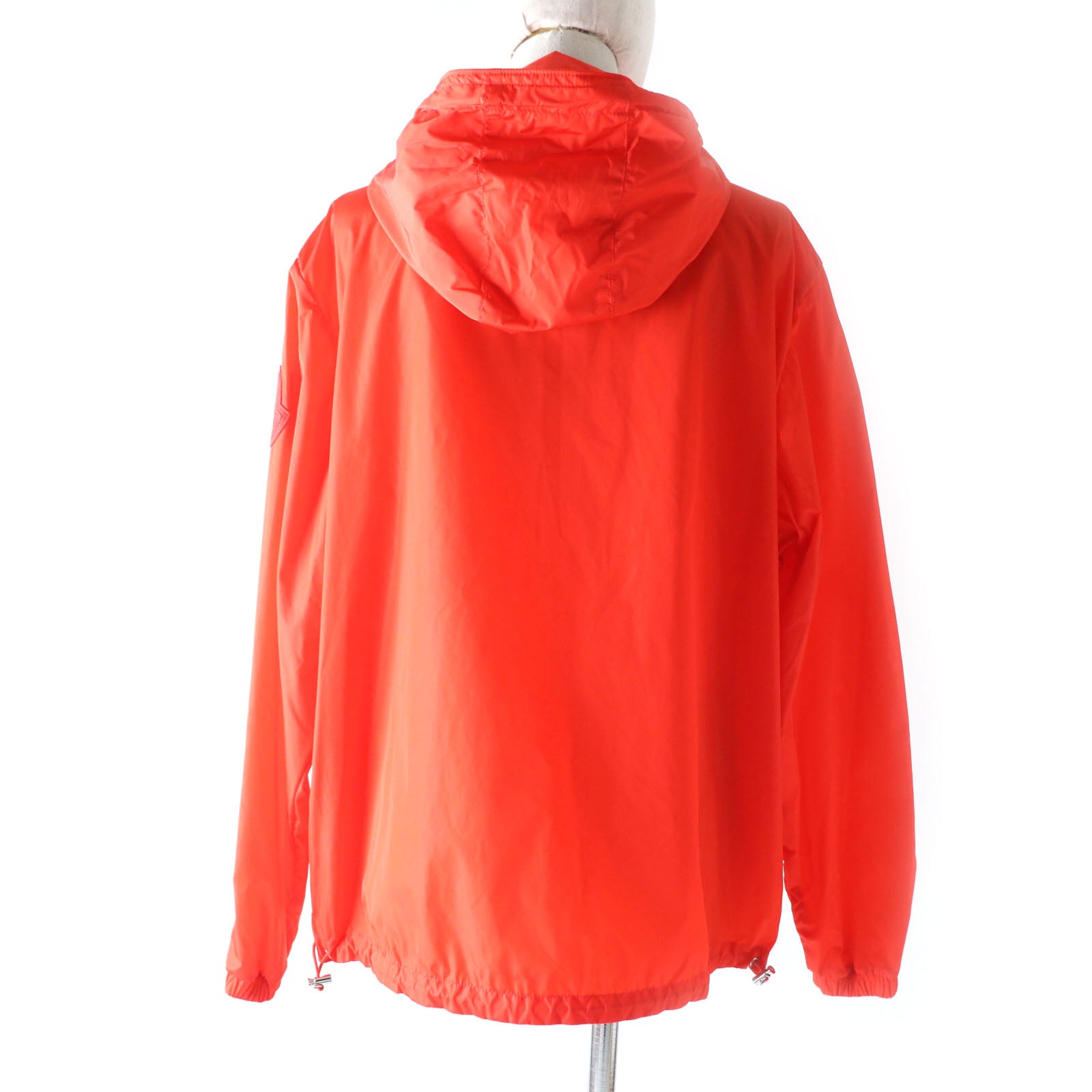 Moncler Nylon Hooded Jacket Orange Women