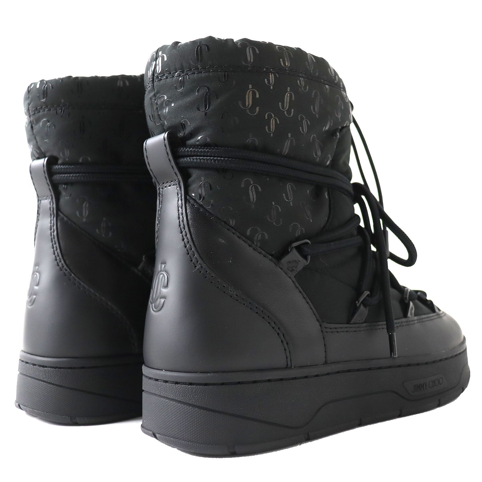 Jimmy Choo WANAKA Leather Snow Boots Black